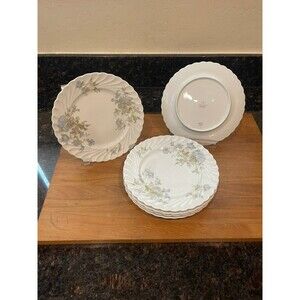 6 Haviland Limoges "Margaux" lunch plates 7 5/8
